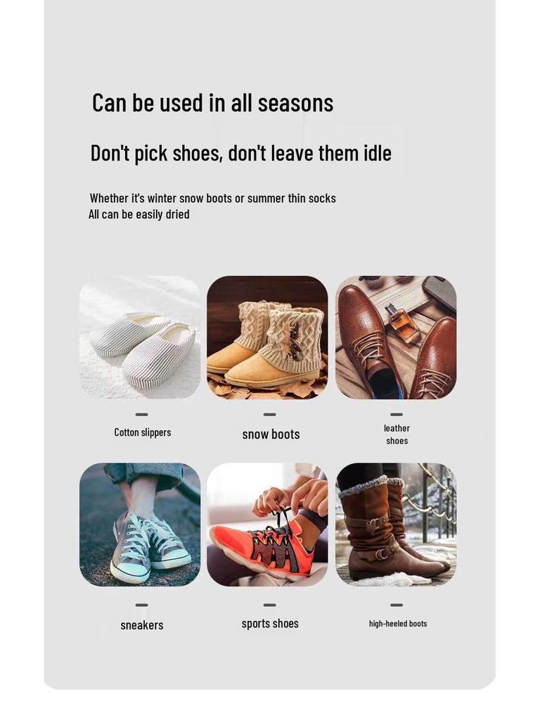 Uscător de pantofi USB și Deodorizator: Uscare rapidă, Sterilizare, Dezumidificator cu aer cald pentru casă și cămin