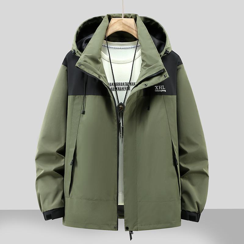 2026 Plus Size Waterproof Windproof Hooded Outdoor Workwear & Mountaineering Jacket