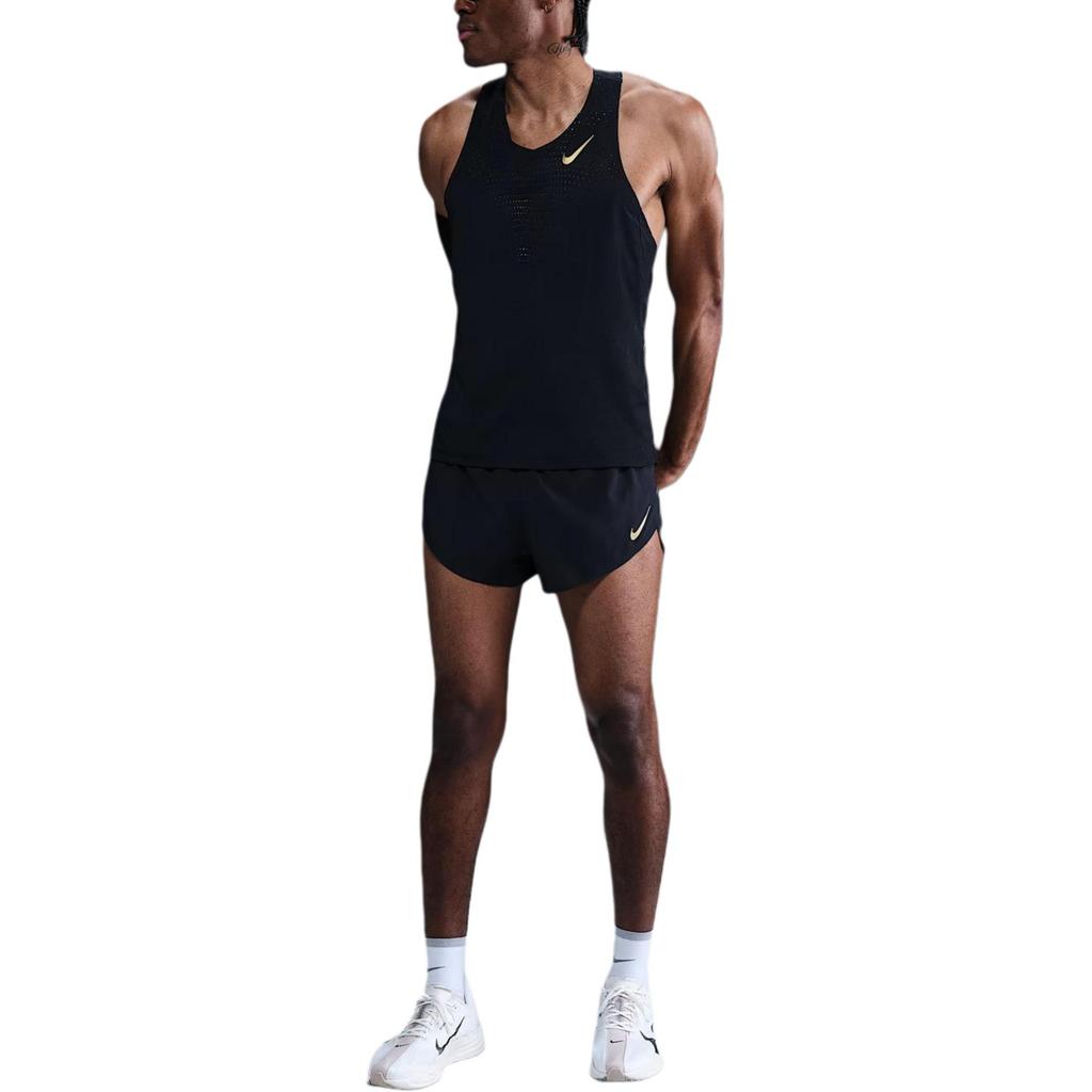 Nike Solid Color Sleeveless Logo Tank Top Men Tops Black HQ4195-010