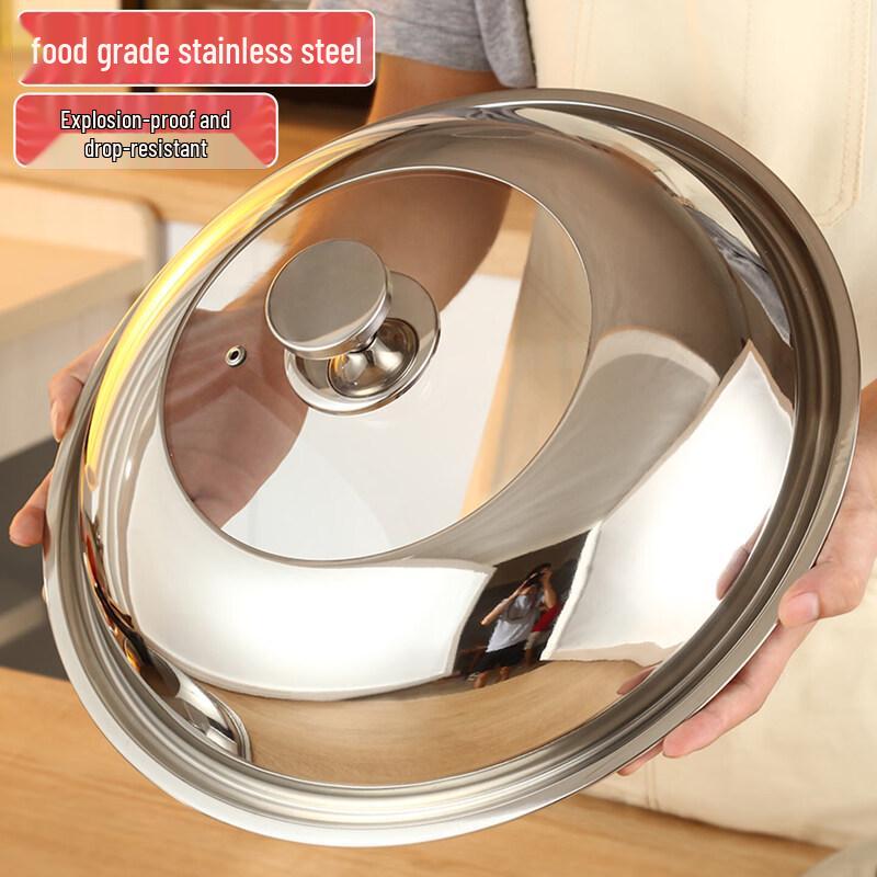 Chixing Stainless Steel Tempered Glass Universal Pot Lid