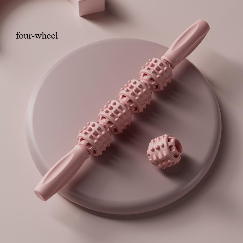 Massage Stick Wolf Teeth Stick Fitness Muscle Relaxation Massage Roller Yoga Fascia Langya Stick