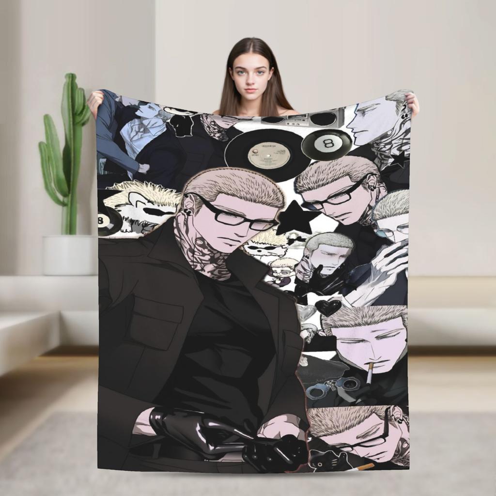 Shutline Korea Manga Decken Weiche Warme Neuheit Plüsch Überwurfdecke Für Mädchen Jungen Sofa Bett Flanell Bettwäsche Bettbezug
