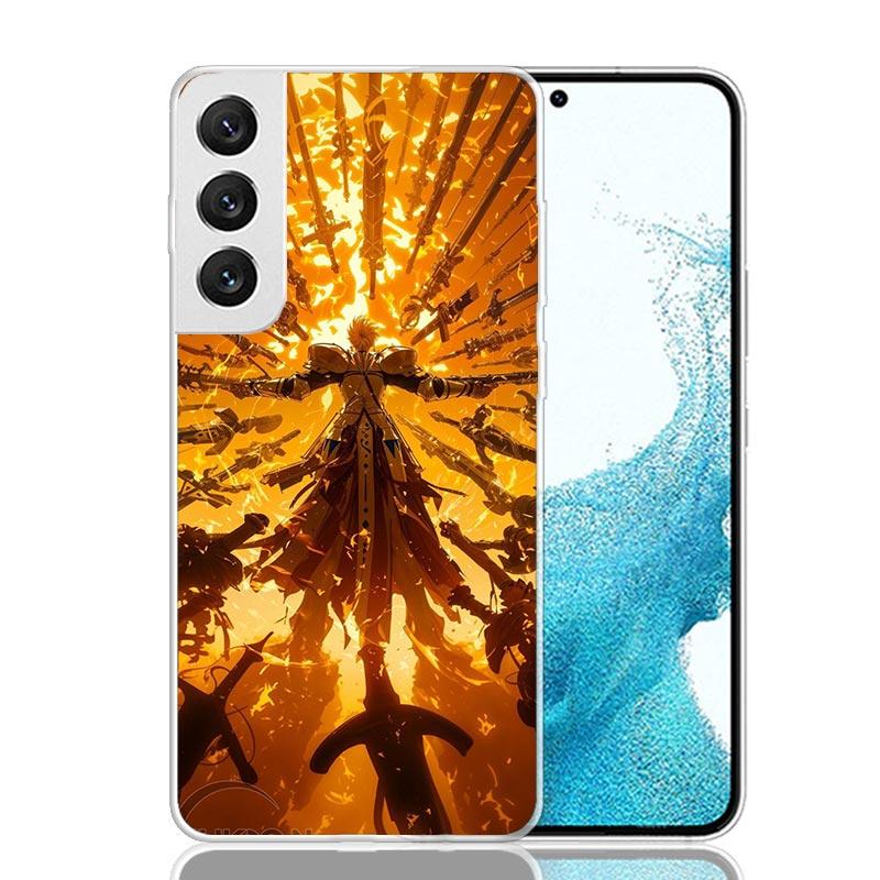Fate Zero Stay Night Gilgamesh Phone Case For Samsung Galaxy S26 S25 Edge S24 S23 FE S22 Ultra S21 Plus S20 + Fundas Cover Coque