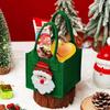 Christmas Gift Bag Felt Cloth Children Cartoon Elk Santa Snowman Candy Bag Christmas Eve Handheld Portable Small Tote Xmas Decor
