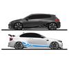 2PCS DIY Car Both Sides Body Stickers Stripes Auto Door Decals Automobiles Products Car Wrap Vinyl Film Car Accessories