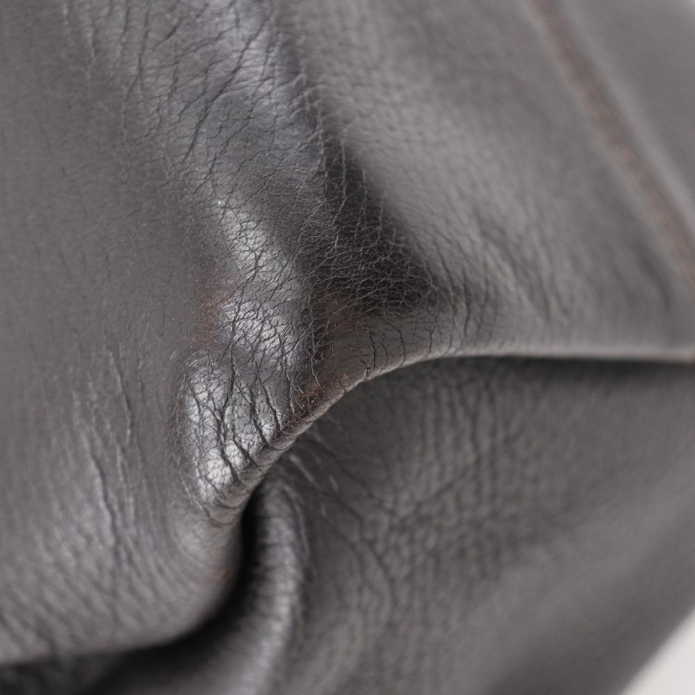 BVLGARI Bvlgari Bvlgari Twist Tote Bag Brown Brown Calfskin Women Used