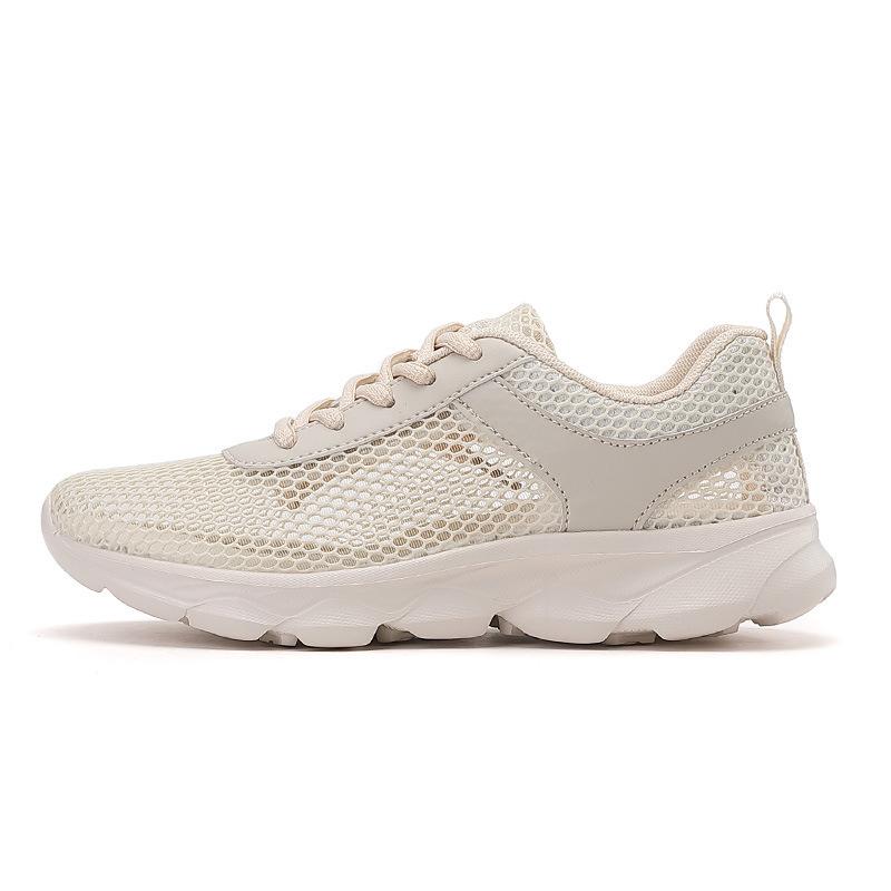 Hollow Breathable Running Shoes Summer Lightweight Sports Shoes Low-top Lace-up Mesh Casual Shoes