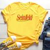 T-shirt Logo Seinfeld Ispirata agli anni '90 Vintage Top Magliette Grafiche Unisex Maglietta Divertente Manica Corta Maglietta Vintage Abbigliamento Grunge