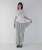 RONRON Peplum Ruffle Pantskirt Melange Gray
