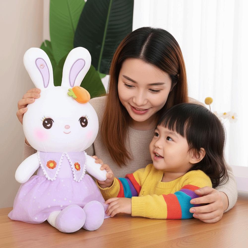 PP Cotton Filled Stuffed Animal Soft Material Plush Toy Rabbit Plush Toy  Children Birthday