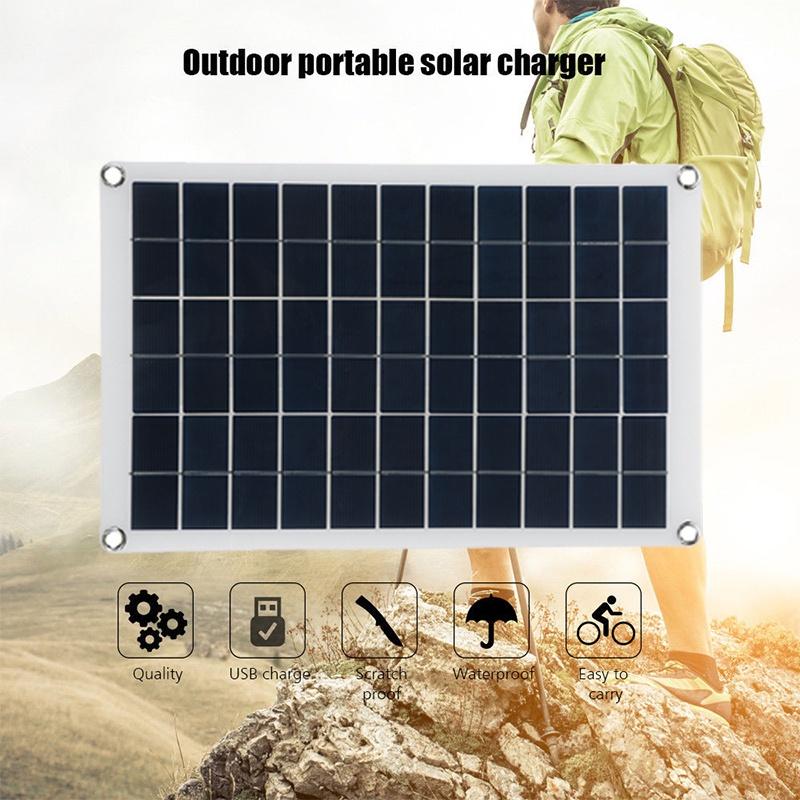 100W 18V/5V Boat Charger Outdoor Battery Supply Solar Panel Kit Solar Cell USB Solar Panel with Controller For Car Yacht Battery