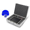 KTV Portable Wireless Microphone Storage: 2-Piece Aluminum Case for Handheld & Lavalier Mics.