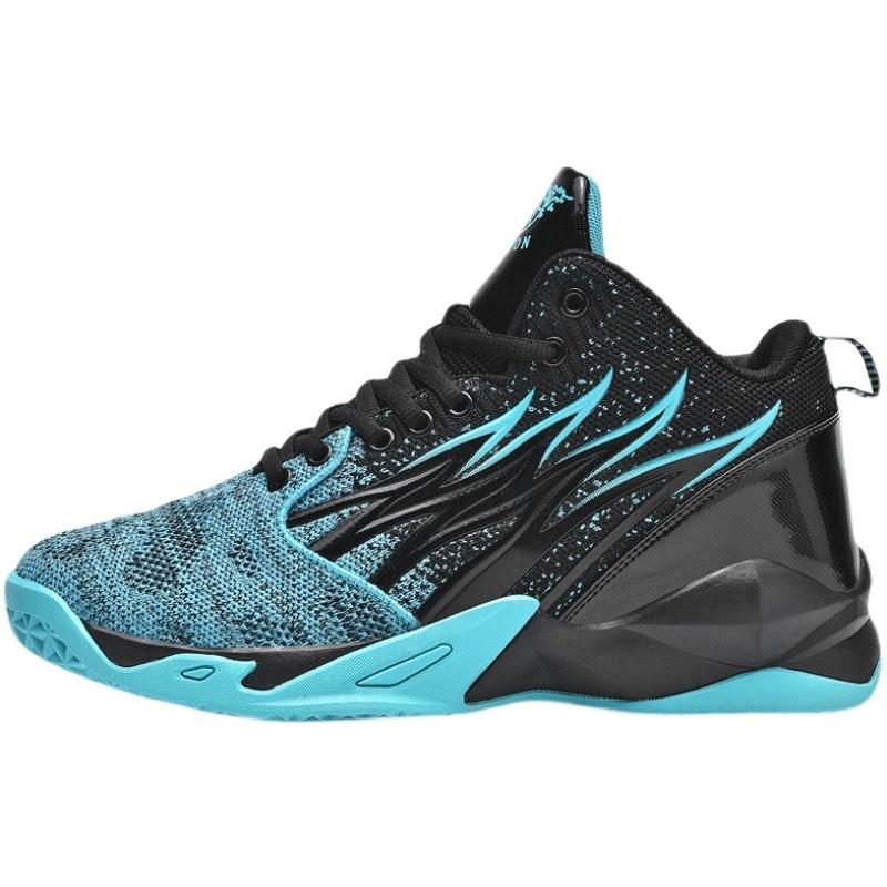 Men's Shoes Basketball Sports Shoes High-top Non-slip Shock-absorbing Sneakers Friction Sound Students Actual Combat Breathable Venom Running Shoes