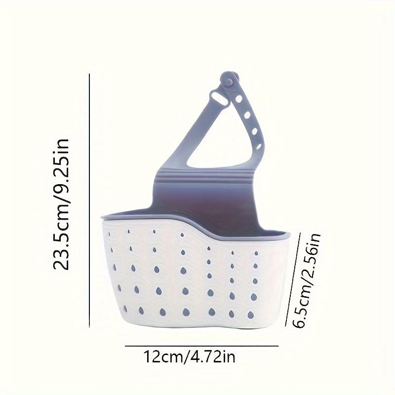 Adjustable Snap-On Kitchen Sink Organizer - Space-Saving Hanging Drain Basket for Sponges & Accessories