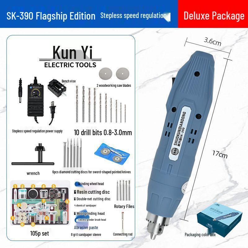 Mini Variable Speed Electric Drill and Grinder for DIY Pearl Hole Punching
