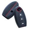 Silicone Key Case For Nissan Tiida Qashqai J11 J10 Micra Kicks Altima X-Trail Fuga Navara Leaf Note Sentra Murano Car Key Cover