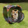 Portable Cats Tunnel Toy With Breathable Net Detachable Light weight For Indoor Outdoor Playing
