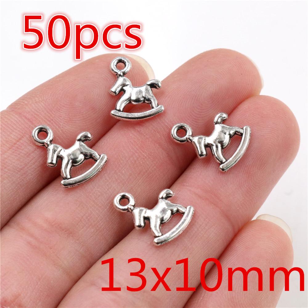Fashion Antique Silver Plated Five-Pointed Star Heart Cute Handmade Charms Pendant:DIY for bracelet necklace