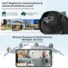 8MP 4K PTZ Outdoor Lens Dual Screen Wifi Surveillance Camera CCTV Video Security Protection Auto Tracking Camera
