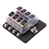 Fuse Box Holder 8 Way Screw Fuse Block for Car, Off-Road, RV, Bus, Yacht, Boat