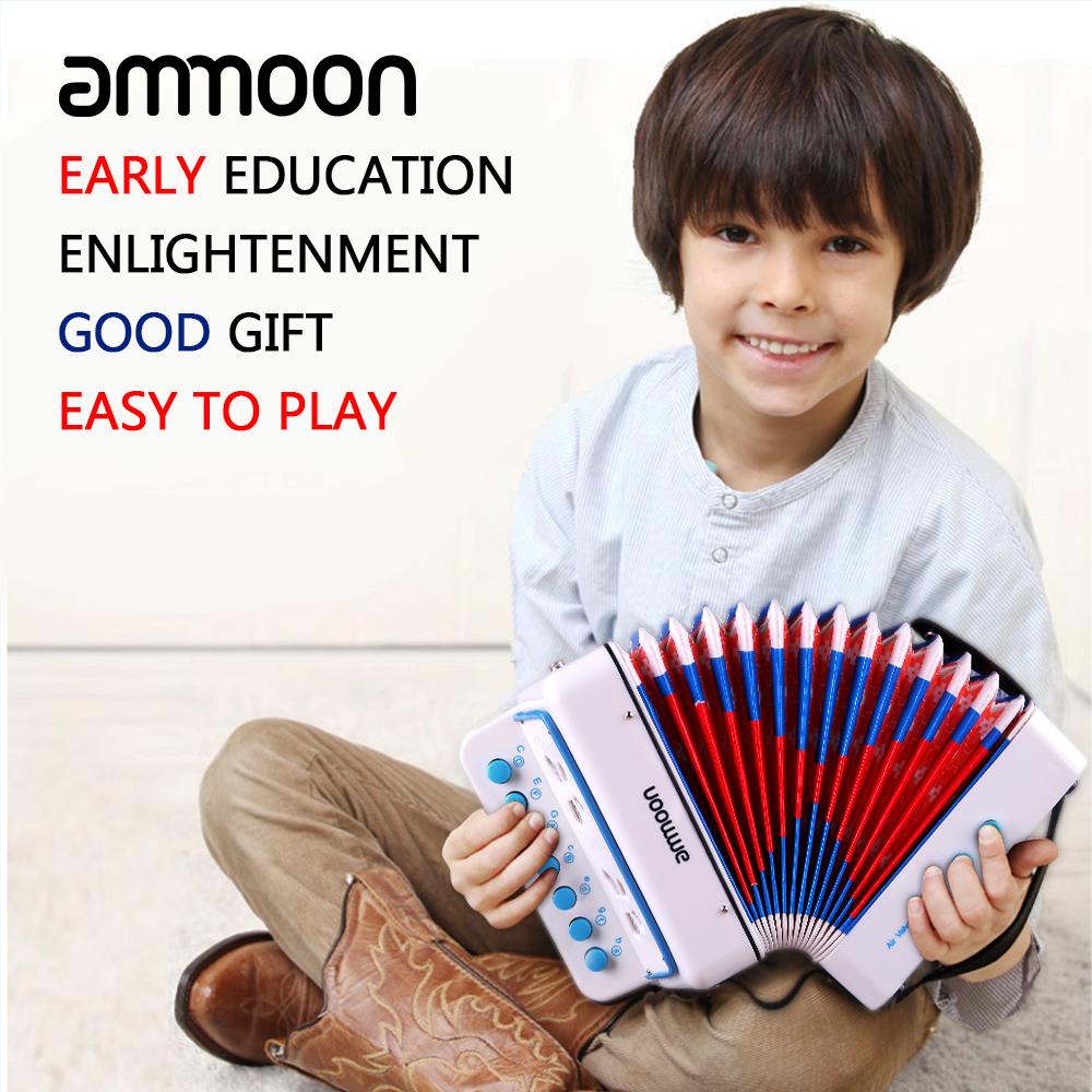 Mini 10 Tasten Akkordeon Spielzeug ABS für Kinder Kinder Kleinkinder Weihnachtsgeschenk