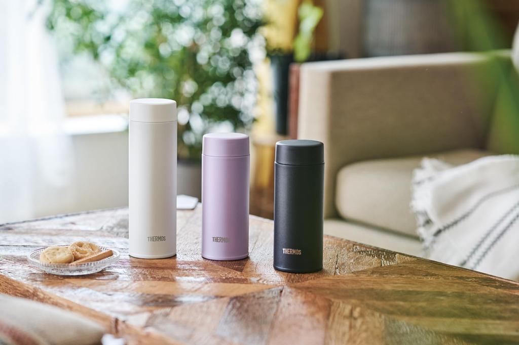 Thermos Vacuum Insulated Portable Mug, 350ml, White, with Integrated Spout and Gasket, Dishwasher Safe. Easy To Clean, All Parts Dishwasher Safe.