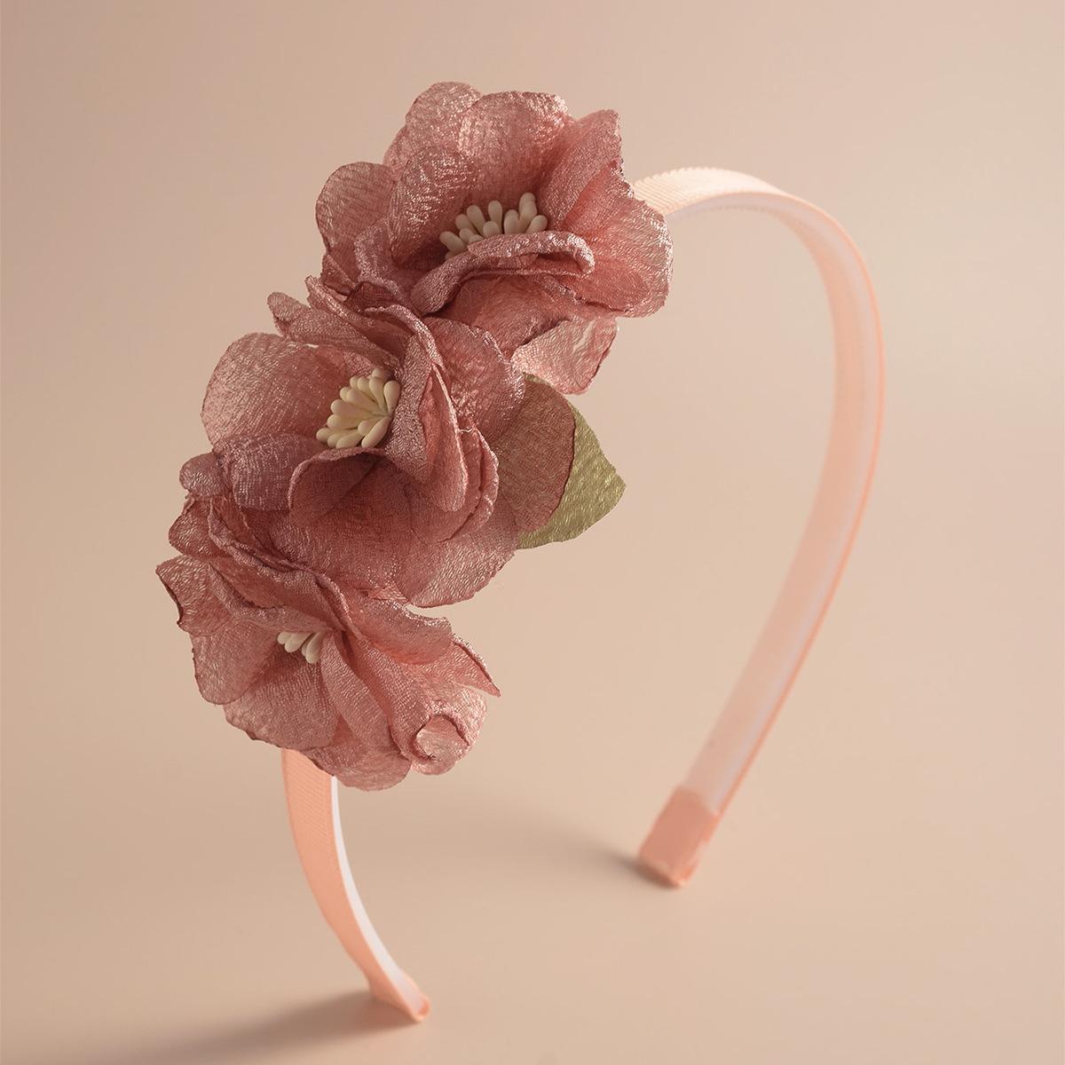 

Продвинутые Ручной Работы Повязки на Голову для Девочек с Цветами Милые Жемчужные Перья Свадебная Корона Принцессы Головной Убор для Танцевальной Вечеринки Модные Аксессуары-Обручи