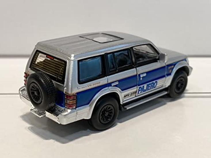 BM CREATIONS X TINY Mitsubishi Pajero 2nd Generation Blue Stripe Drive BMC64B0036 1/64 Right-Hand