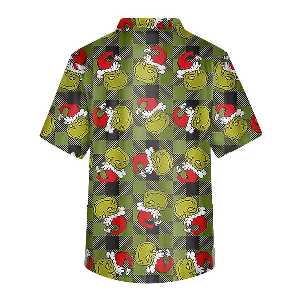 Top de Cuidado de Manga Corta con Cuello en V y Estampado con Bolsillo de Pecho para Hombre