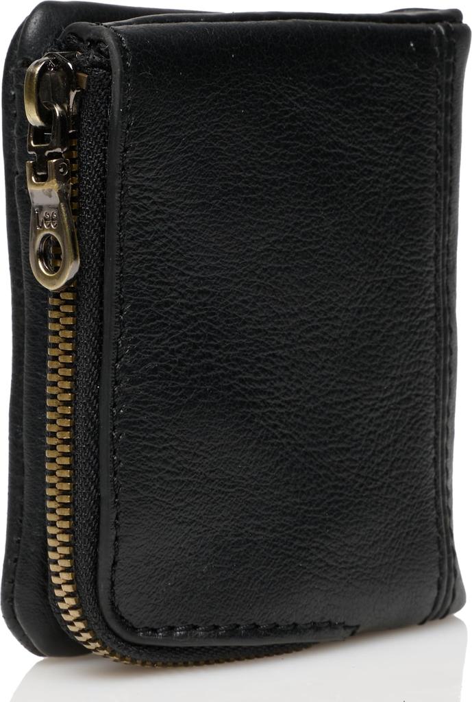 Lee Loose II Bifold Holds Electronic and with Cowhide Black Wallet, Compact, Coins, Cards, Money, Bills, Pocket-Stitched Leather, 320-2111,