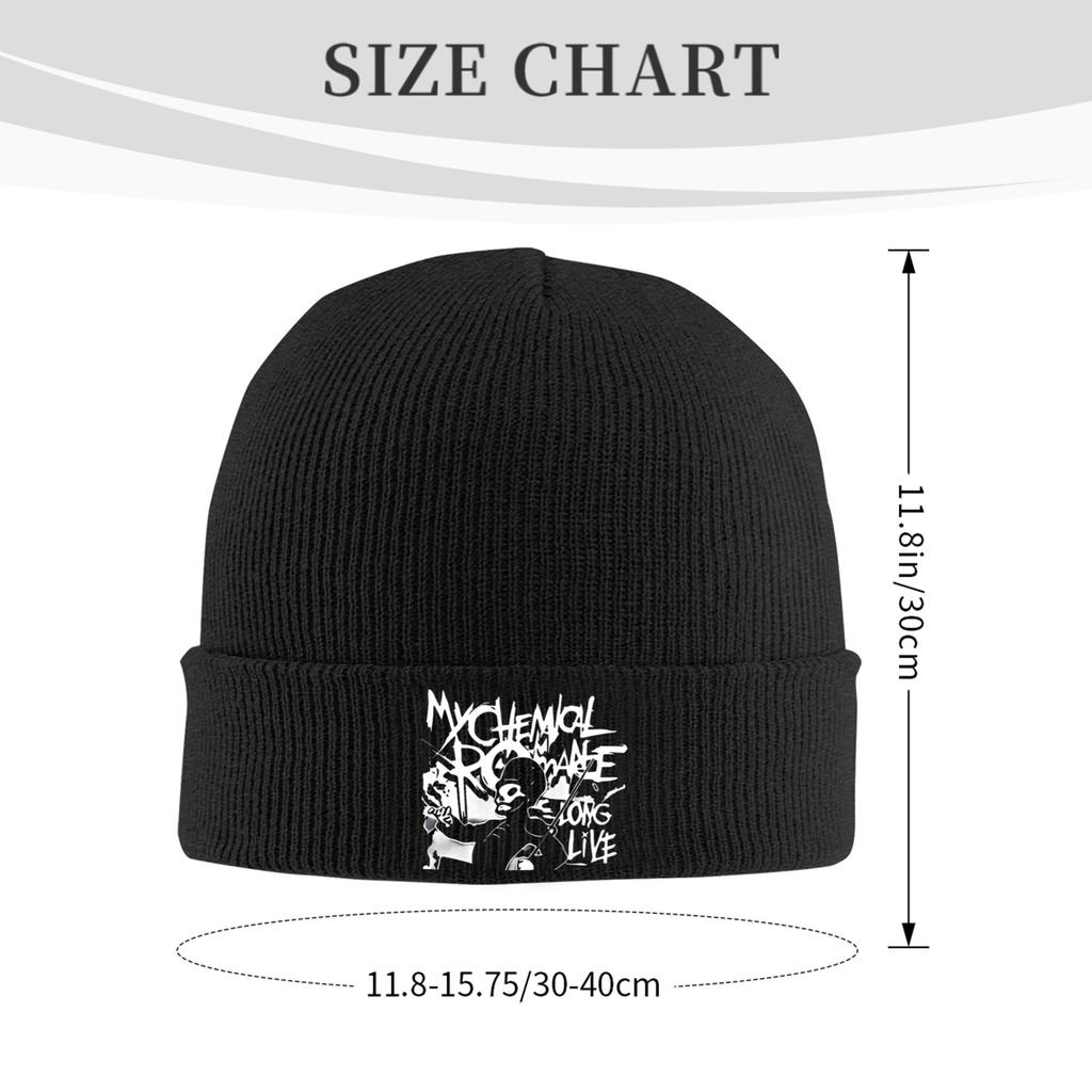 The Black Parade Hat Autumn Winter Skullies Beanies Warm Tour My Chemical Romance Caps Unisex Unisex Acrylic Knitted Caps