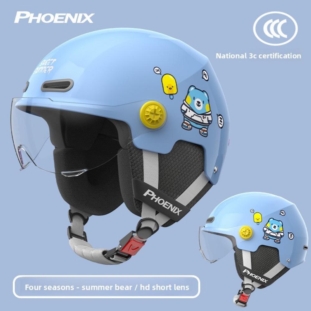 Children's Electric Car Helmet Motorcycle Helmet Cartoon Half Helmet Summer Helmet Four Seasons Helmet