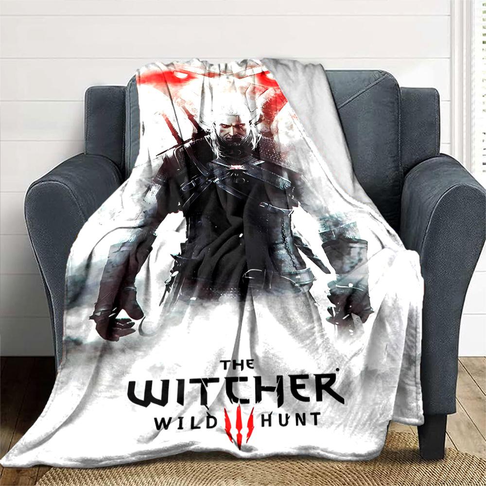 1pc Blanket - The W-Witcher 3 Wild Hunt GAME Print Design,Lightweight Blanket for Sofa,Bed- Soft &Warm,Gift for All Seasons