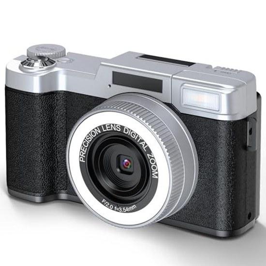Digital camera 8K 64 million pixels W light 4K video 18x zoom 180-degree rotation convenient selfies.