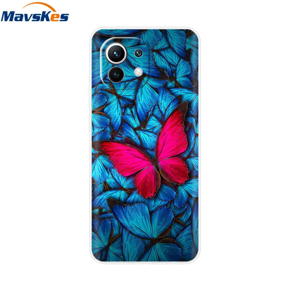Case For Xiaomi 11 Lite NE 5G Soft TPU Silicone Cover For Xiaomi Mi 11 Lite Mi11 Lite Cases For Xiomi Mi 11 Funda Fashion Bumper