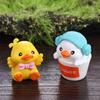 Accessories Handmade Models Toy Little Yellow Duck Action Figures Little Duck Doll Pvc Ornaments