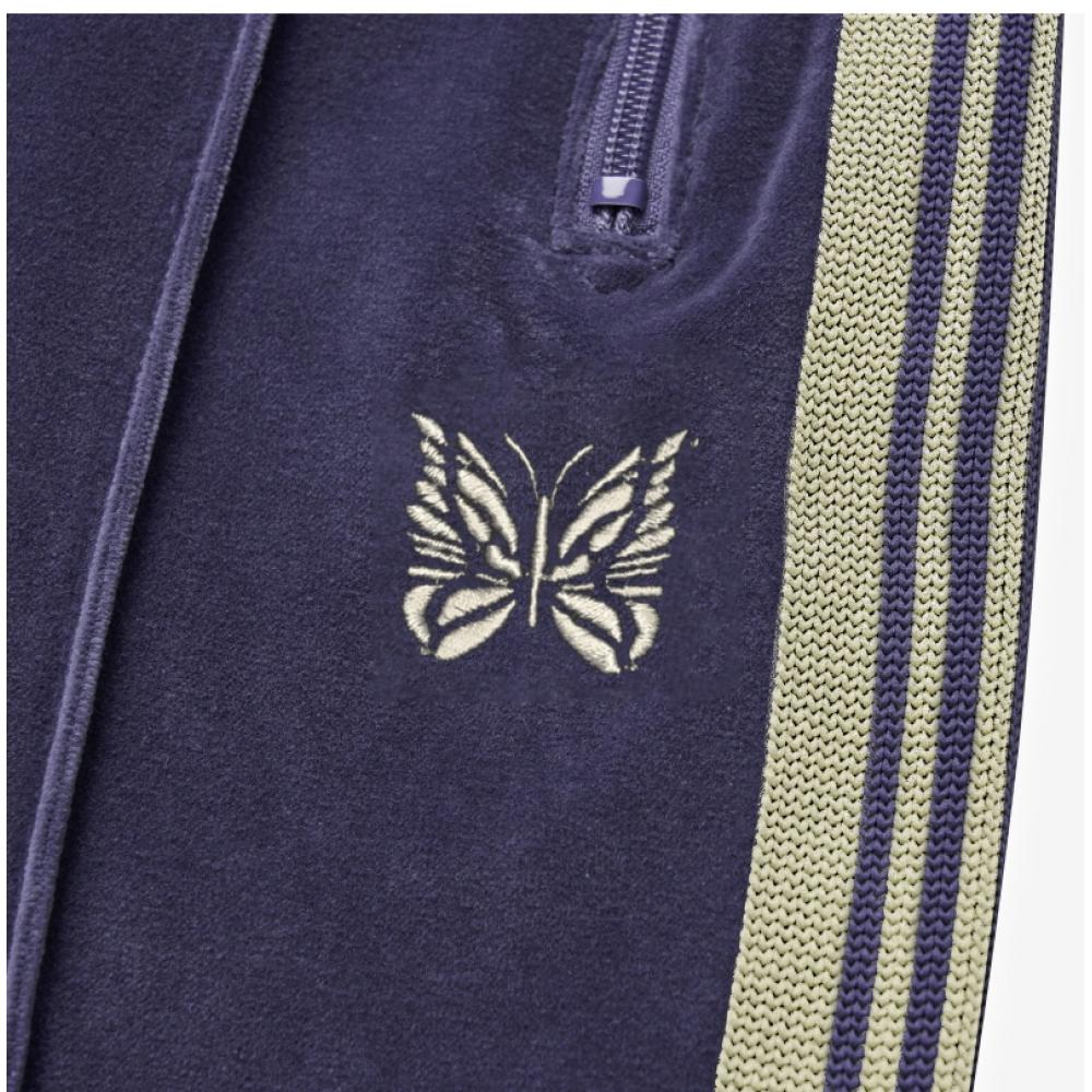 NeedleS Sametové Úzké Pruhované Kalhoty Pánské S Dlouhé Kalhoty Rw325 A námořnická