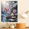 DIY 5D Lotus Pearl Art Kit No Frame Pearl Diamond Painting for Adults 30x40cm Floral Gem Art for Home Wall Decoration & Craft Gift