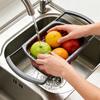 Collapsibles Colander Strainer Expandable Over The Sink Colander Foldable Large Colander Basket To Wash Vegetable Fruit