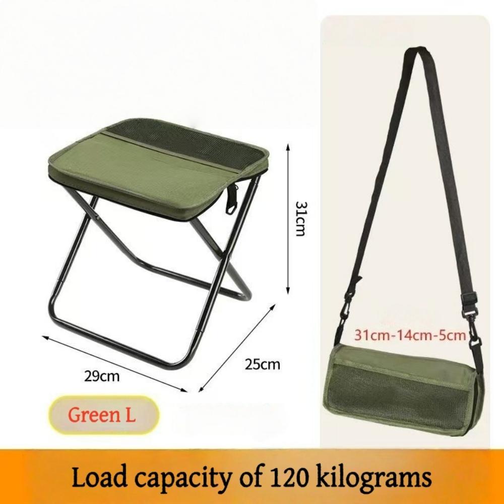 Outdoor Portable Backpack Folding Camping Chair Lightweight Carbon Steel Fishing Stool Grid Storage Travel Chair silla plegable