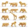 Safari Elephant Kids Giraffe Buffalo Animal Pvc Collectible Models Gift For