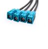 TE Mini 4-in-1 FAKRA Female LVDS Panoramic Image Wiring Harness