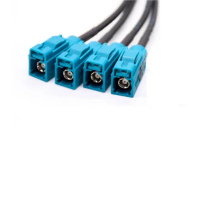 TE Mini 4-in-1 FAKRA Female LVDS Panoramic Image Wiring Harness