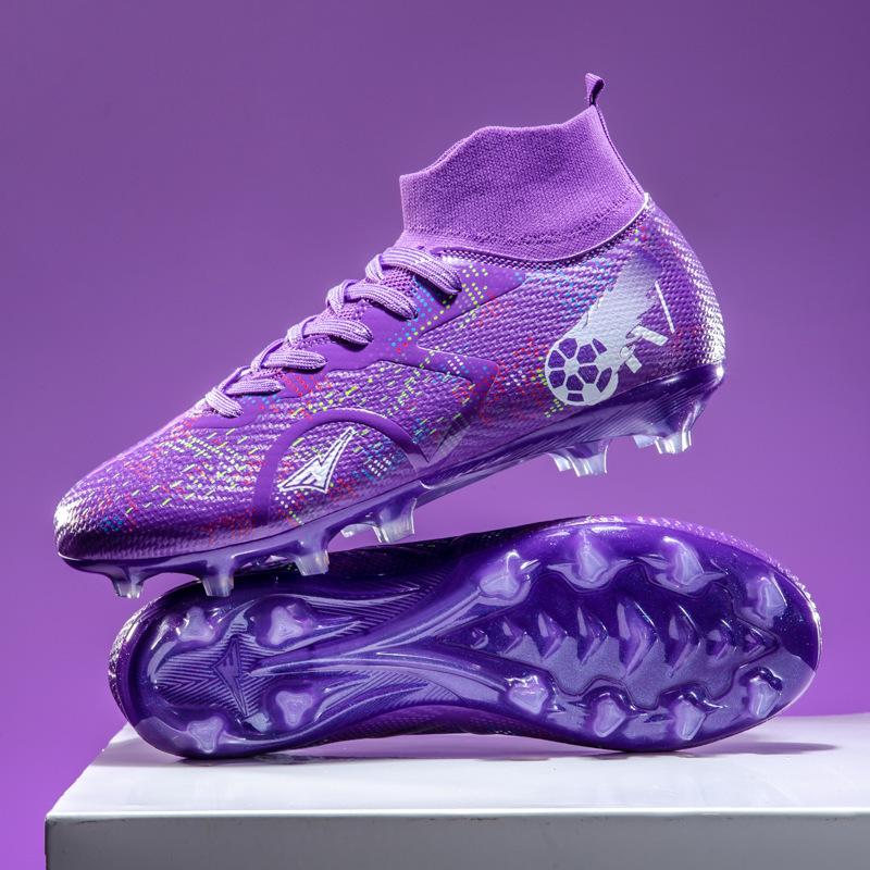 Men's and women's football shoes TF long nails broken nails large size high top children's game training football shoes