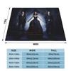 Damon Salvatore Flannel Throw Blanket The Vampire Diaries Blanket for Bed Bedroom Warm Plush Thin Quilt