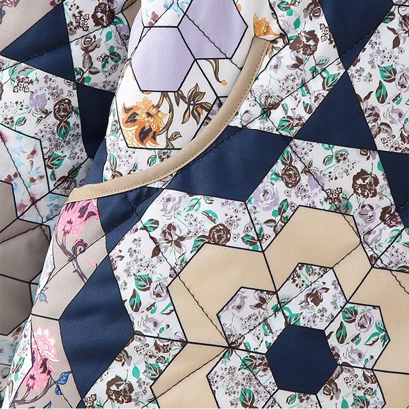 Двусторонняя свободная хлопковая куртка с принтом — фото 12