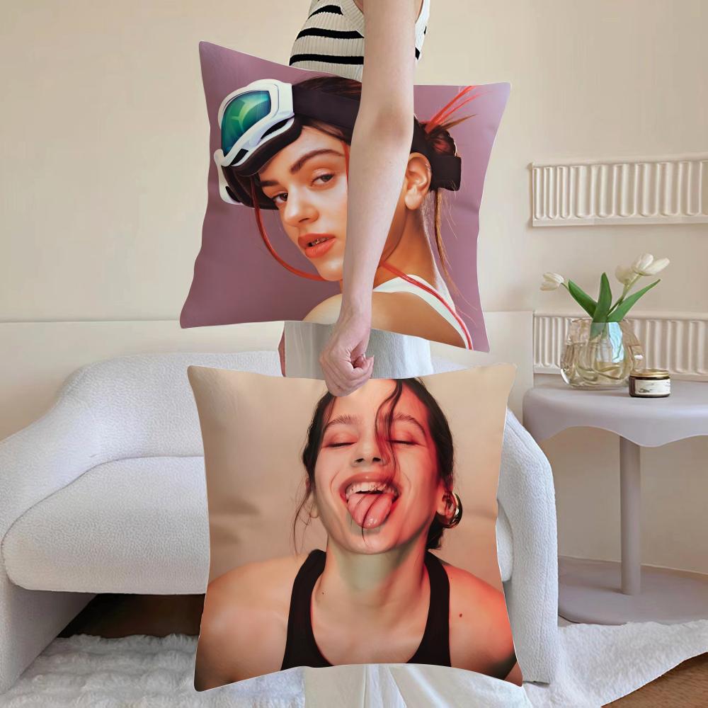 Singer R-Rosalia Cushion Cover Breathable Linen Pillowcase Summer Odorless Eco-Friendly Invisible Zipper Washable