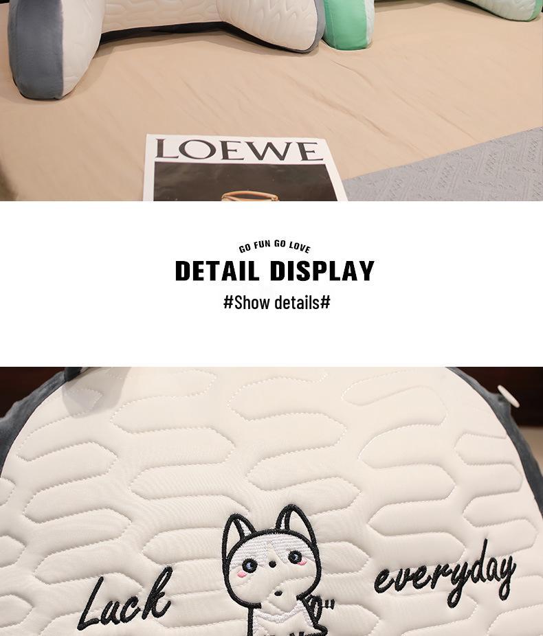 Soft Latex Ice Bean Headboard Cushion Pillow for Girls