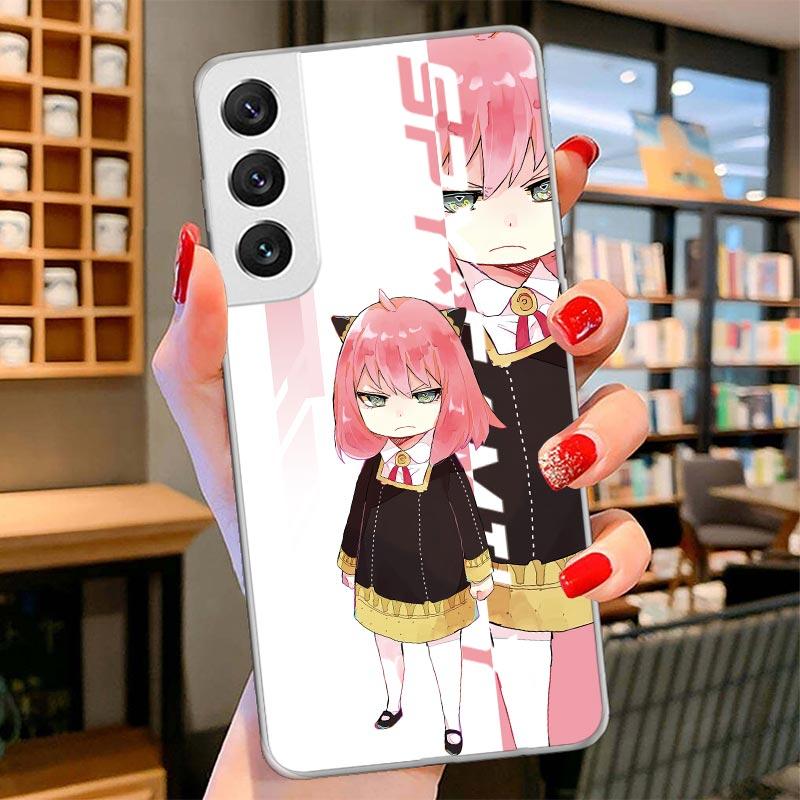 Spy Family Anya Cute Cover Phone Case For Samsung Galaxy S26 S25 Edge S24 Ultra S23 S22 Plus S21 S20 FE Soft Fundas Shell Galaxy