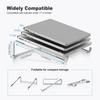 A Foldable Laptop Stand Suitable for Desktops, A Universal Laptop Ventilation Stand in Silvery